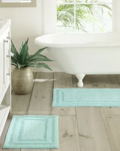 Tommy Bahama Isla Bath Rug Set of 2 Pool Blue Hot