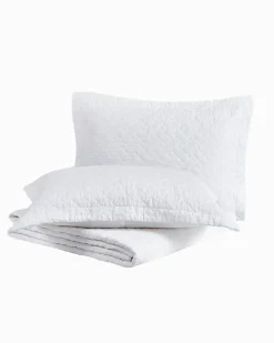 Tommy Bahama Raffia Solid 2-Piece Twin Quilt Set White Hot