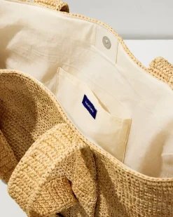 Tommy Bahama Raffia Traveler Tote Natural Outlet