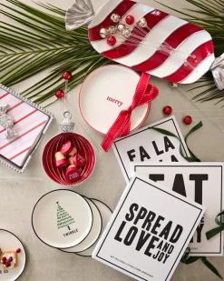 Tommy Bahama Ornament Candy Dish Red New