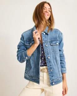 Tommy Bahama Relaxed Jean Jacket Med Azul Wash