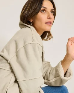 Tommy Bahama Reversible Faux Shearling Coat Oatmeal Hot