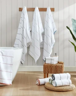 Tommy Bahama Ridley 3-Piece Towel Set Clay Sale