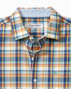Tommy Bahama Sarasota Stretch Grenada Check IslandZone® Shirt Dockside Blue
