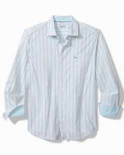 Tommy Bahama Sarasota Stretch Marina Stripe IslandZone® Shirt Seven Seas