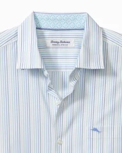 Tommy Bahama Sarasota Stretch Marina Stripe IslandZone® Shirt Seven Seas