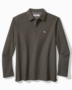 Tommy Bahama Seaside Soiree Five O'Clock IslandZone® Polo Dark Steel Discount