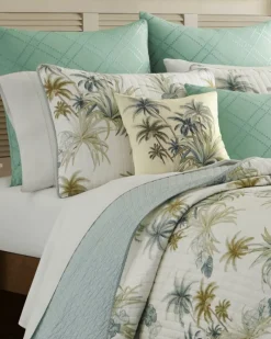 Tommy Bahama Serenity Palms King Quilt Blue Outlet