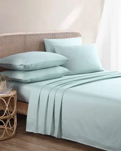 Tommy Bahama Solid Sateen 6-Piece King Sheet Set Blue Best