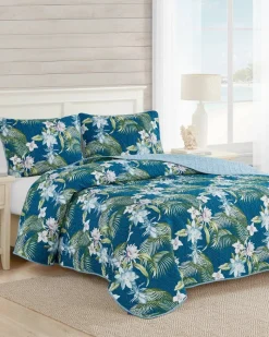 Tommy Bahama Southern Breeze 3-Piece King Quilt Set Blue Online