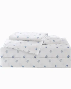 Tommy Bahama Starfish Treasure 4-Piece King Sheet Set Ocean Sale