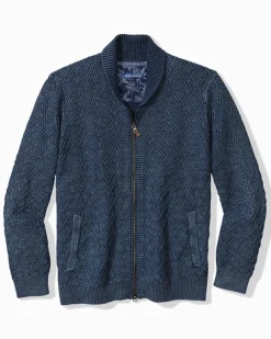 Tommy Bahama Sunbreak Full-Zip Sweater Coastline Outlet