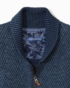 Tommy Bahama Sunbreak Full-Zip Sweater Coastline Outlet