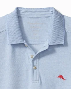 Tommy Bahama The Emfielder IslandZone® Polo Light Sky Hthr Outlet