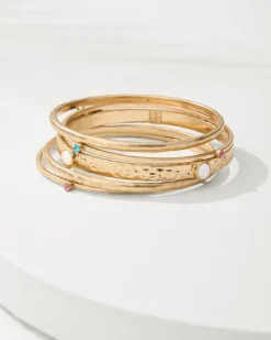 Tommy Bahama Tidal Treasure Shell Bracelet Set Gold Discount