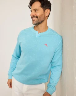 Tommy Bahama Tobago Bay Abaco Sweatshirt Spa Blue Sale