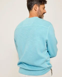 Tommy Bahama Tobago Bay Abaco Sweatshirt Spa Blue Sale