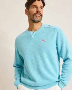 Tommy Bahama Tobago Bay Abaco Sweatshirt Spa Blue Sale