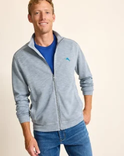 Tommy Bahama Tobago Bay Full-Zip Sweatshirt Iced Slate Sale