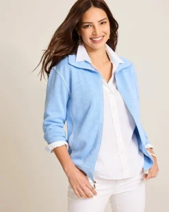 Tommy Bahama Tobago Bay Full-Zip Sweatshirt Light Sky Hot
