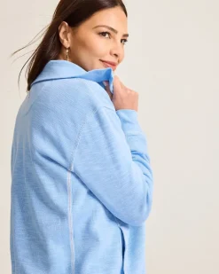 Tommy Bahama Tobago Bay Full-Zip Sweatshirt Light Sky Hot