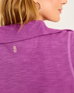 Tommy Bahama Tobago Bay Half-Zip Collared Dress Island Sunset Outlet