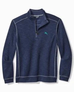 Tommy Bahama Tobago Bay Half-Zip Sweatshirt Island Navy Clearance