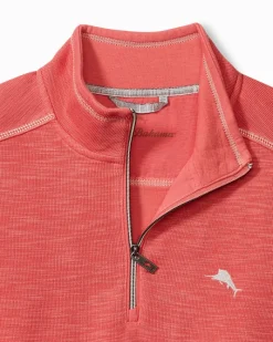 Tommy Bahama Tobago Bay Marlin Splash Half-Zip Sweatshirt Radish Outlet