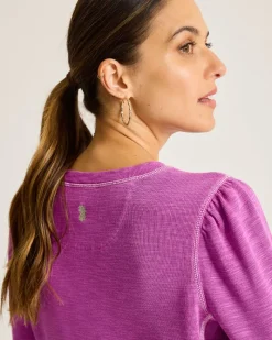 Tommy Bahama Tobago Bay Puff-Sleeve Crew Sweatshirt Island Sunset