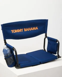 Tommy Bahama Deluxe Folding Stadium Chair Navy Clearance