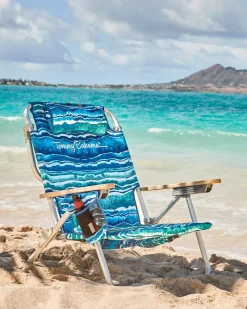 Tommy Bahama Malachite Print Deluxe Backpack Beach Chair Multicolor New