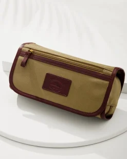 Tommy Bahama Nylon Hanging Dopp Kit Khaki New