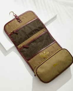 Tommy Bahama Nylon Hanging Dopp Kit Khaki New