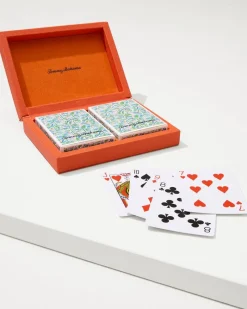 Tommy Bahama Poker Card Set Orange New