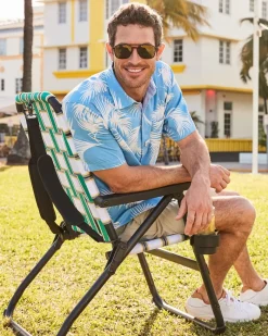 Tommy Bahama Retro Charm Strap Lawn Chair Multicolor Hot