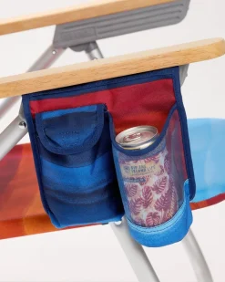 Tommy Bahama Sunset Stripe Deluxe Backpack Beach Chair Multicolor New