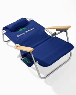 Tommy Bahama Wavy Marlin Deluxe Backpack Beach Chair Navy Online