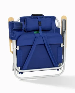 Tommy Bahama Wavy Marlin Deluxe Backpack Beach Chair Navy Online