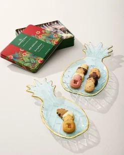 Tommy Bahama x Honolulu Cookie Company® Mele Kalikimaka Gift Tin Red New