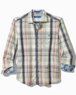 Tommy Bahama Tortola Hazy Fade Check Shirt Blues Sale