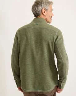 Tommy Bahama Trinidad CPO Shirt Jacket Dark Fern Outlet