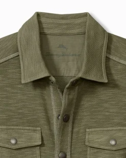 Tommy Bahama Trinidad CPO Shirt Jacket Dark Fern Outlet