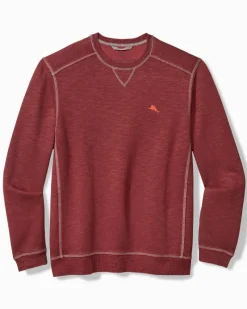 Tommy Bahama Trinidad Crew Sweatshirt Ruby Wine Sale