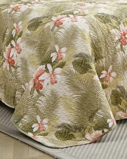 Tommy Bahama Tropical Orchid 2-Piece Twin Quilt Set Green Best