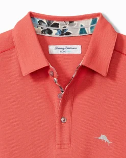 Tommy Bahama Tropicano Blooms Five O'Clock IslandZone® Polo Coral Reef Hot