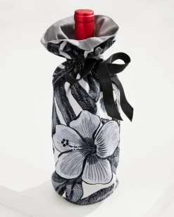 Tommy Bahama Upcycled Wine Bottle Gift Bag Black Outlet