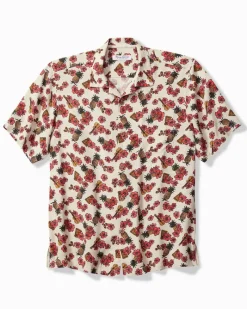 Tommy Bahama Veracruz Cay Ukelele Blooms Short-Sleeve Shirt Bleached Sand Online
