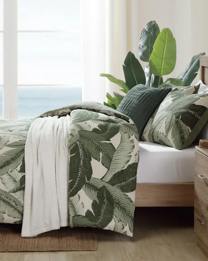 Tommy Bahama Vintage Palms 3-Piece Full/Queen Comforter Set Jungle Discount
