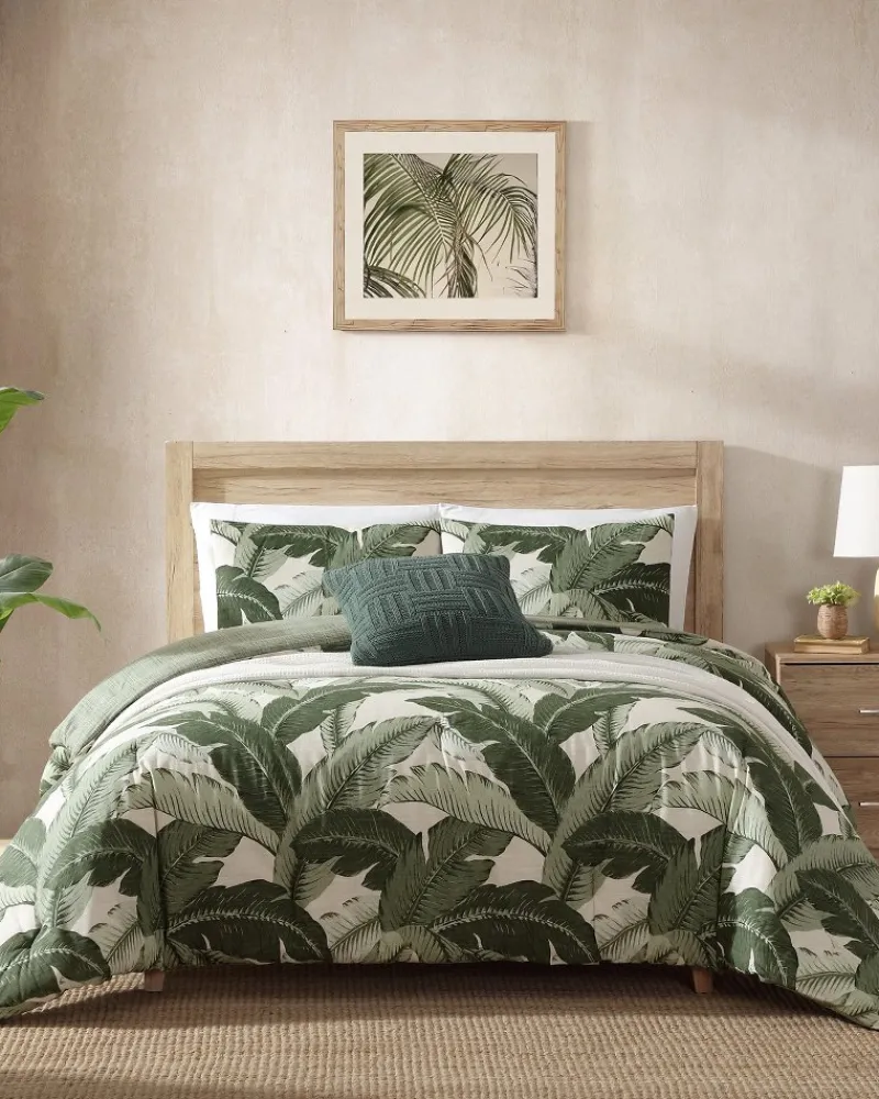 Tommy Bahama Vintage Palms 3-Piece King Comforter Set Jungle