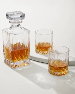 Tommy Bahama Viski® Admiral Decanter 3-Piece Set Clear Best